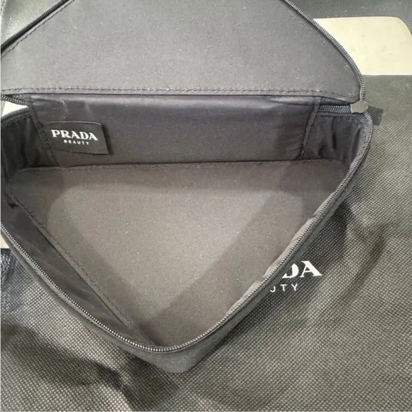 Prada Beauty Pink and Black Cosmetic Bag - Picture 3 of 16